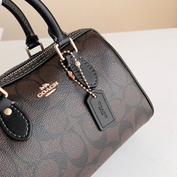 Coach women's Rowan PVC New Boston Bucket Mini Tote. - Picture 7 of 9